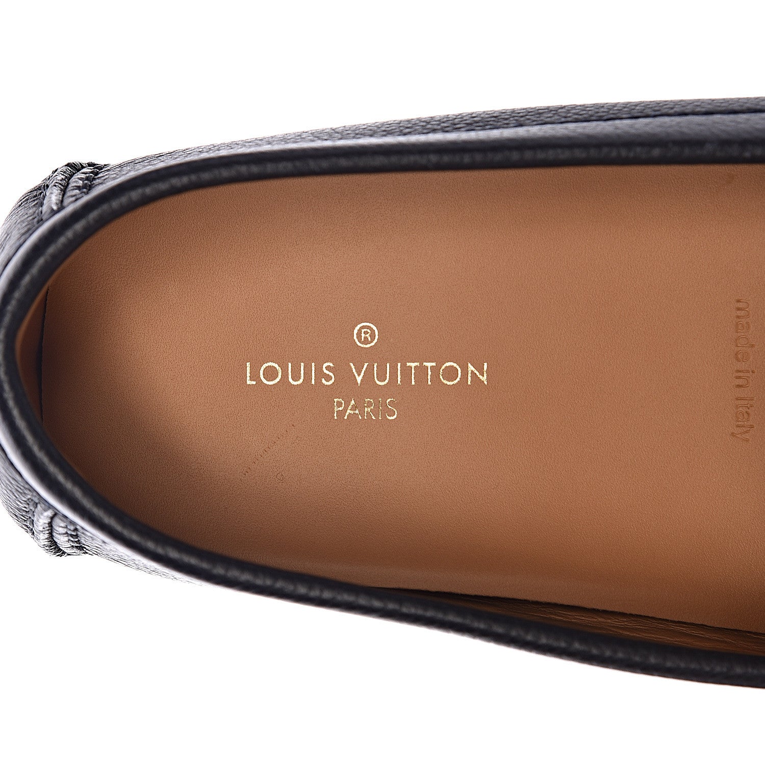 Louis Vuitton Calfskin Mens Monte Carlo Car Shoe Moccasin Loafers 8 Blue 6 of 9