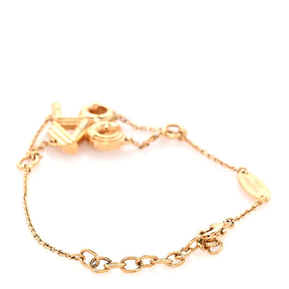 Louis Vuitton Brass LV & Me Love Bracelet Gold 3 of 5