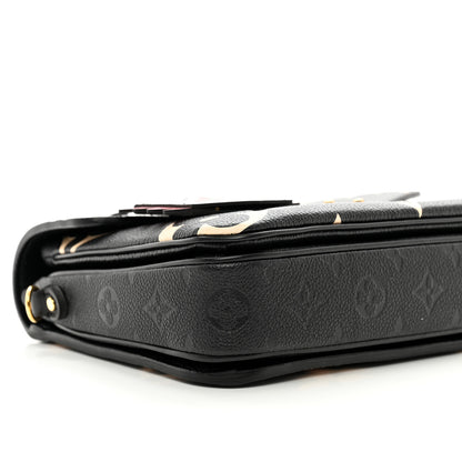 Louis Vuitton Empreinte Monogram Giant Crafty Pochette Metis Black Creme 8 of 9