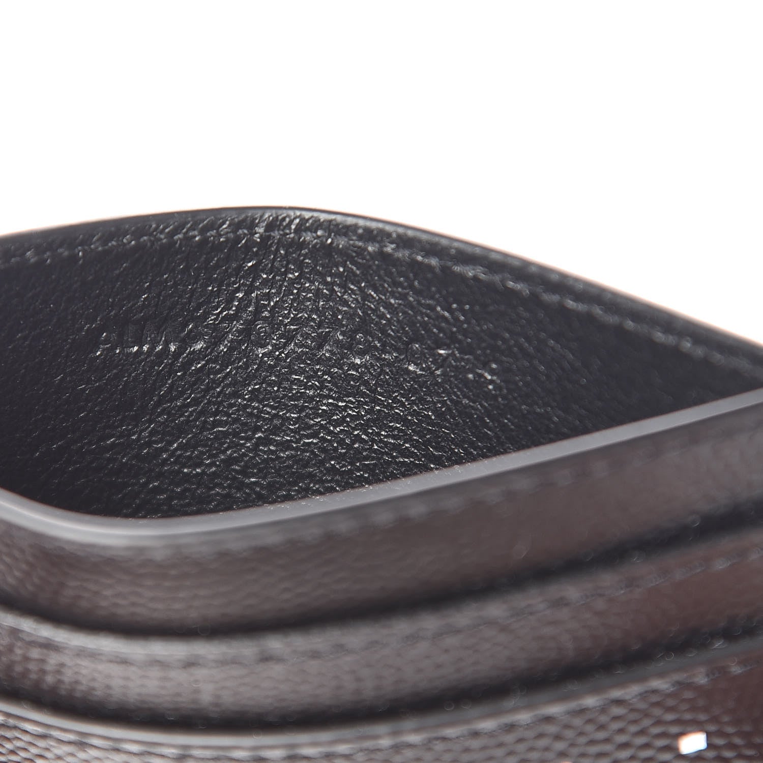 Saint Laurent Grain De Poudre Geo Print Monogram Credit Card Case Black White 5 of 8