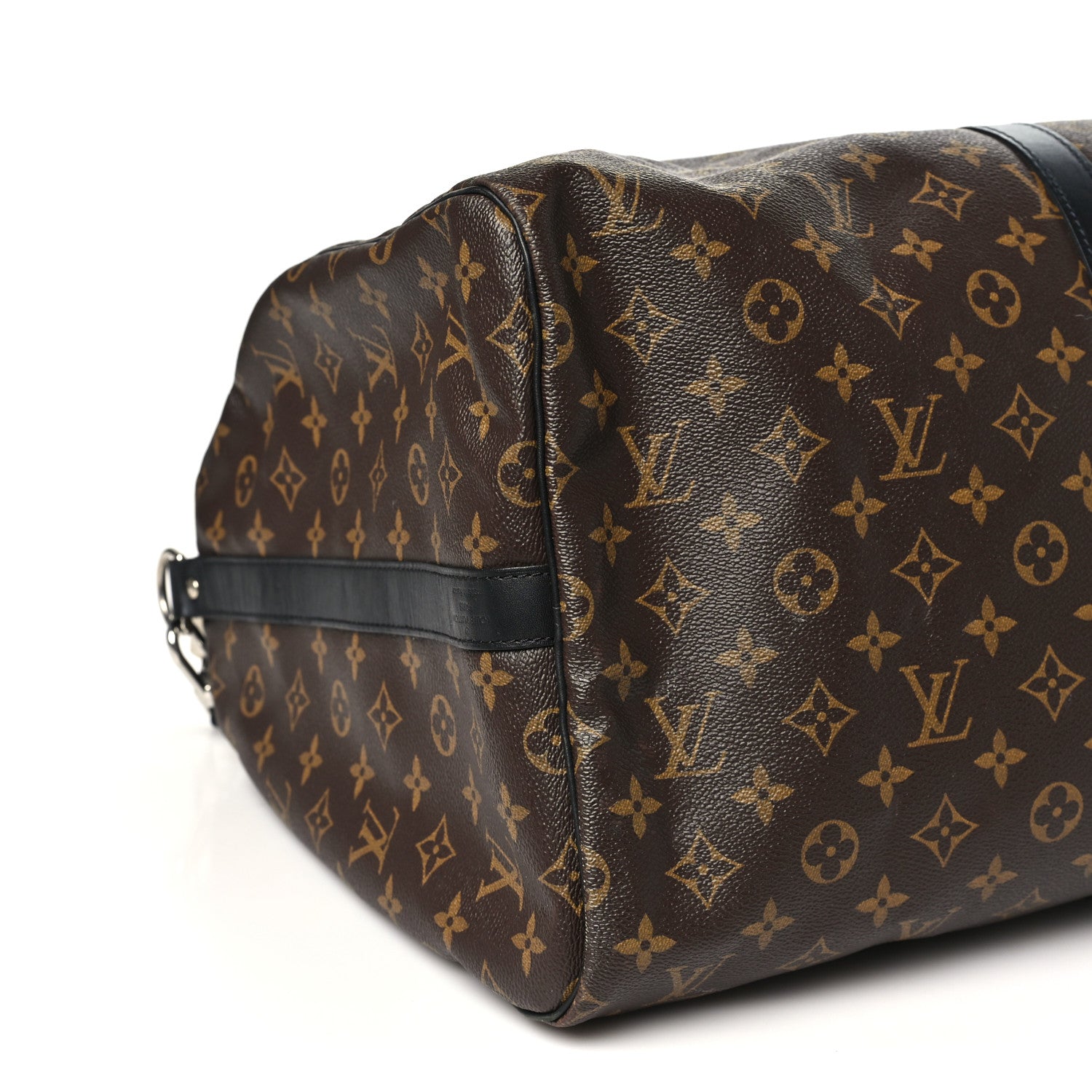 Louis Vuitton Monogram Macassar Keepall Bandouliere 55 7 of 9