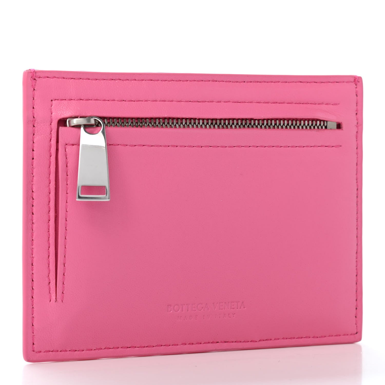 Bottega Veneta Nappa Intrecciato Card Case Pink 2 of 4