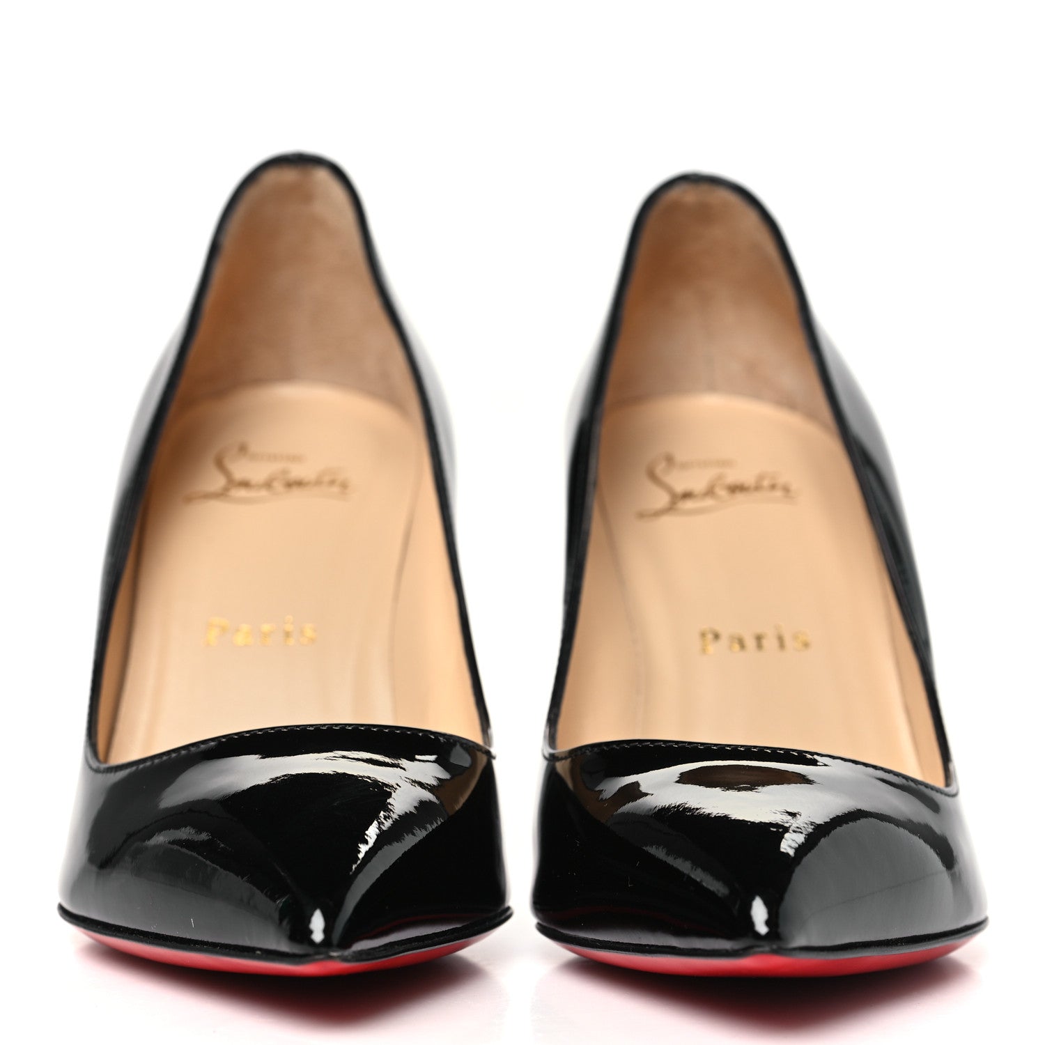 Christian Louboutin Patent Pigalle 85 Pumps 35 Black 3 of 9
