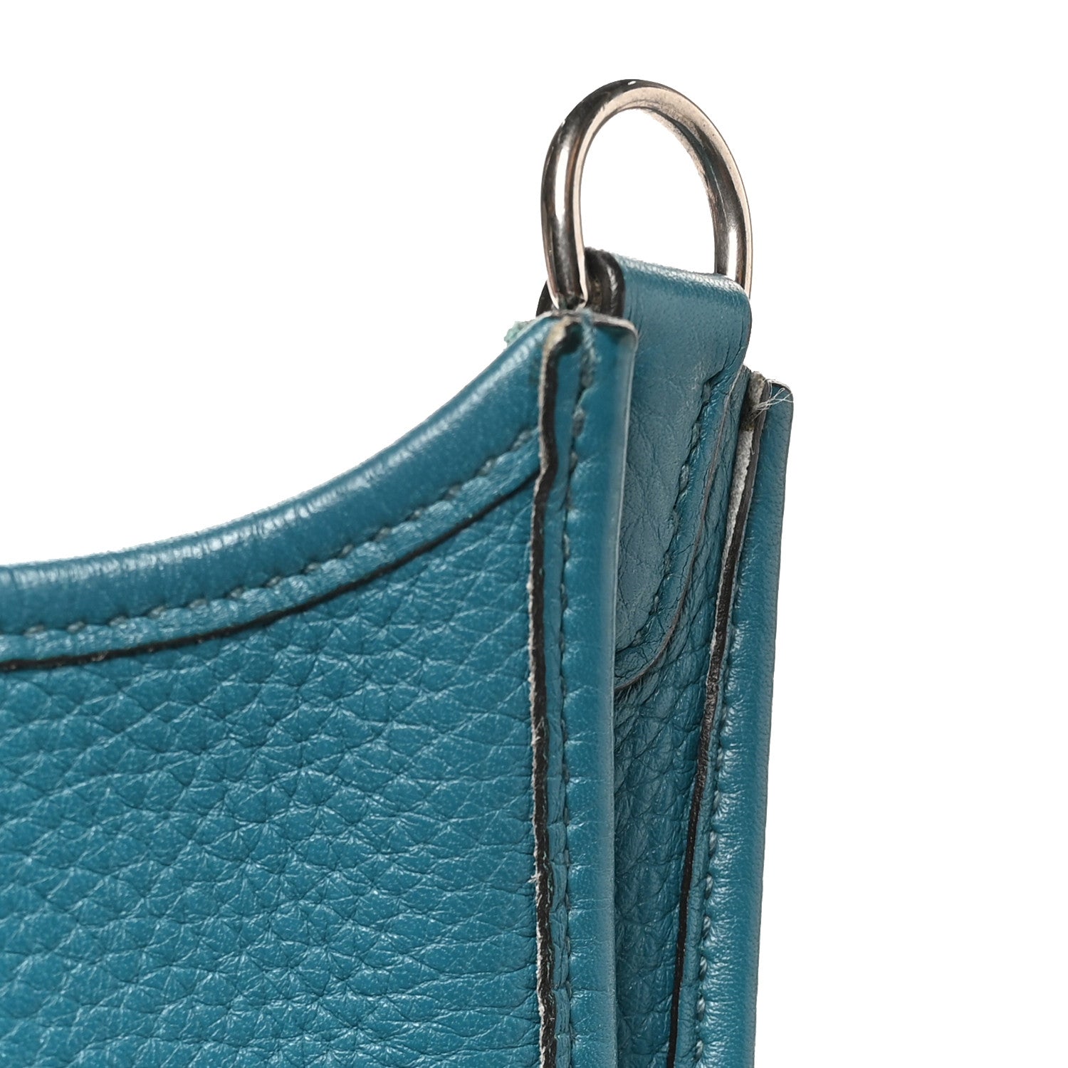 Hermes Taurillon Clemence Amazone Evelyne TPM Bleu Izmir Malachite 11 of 11