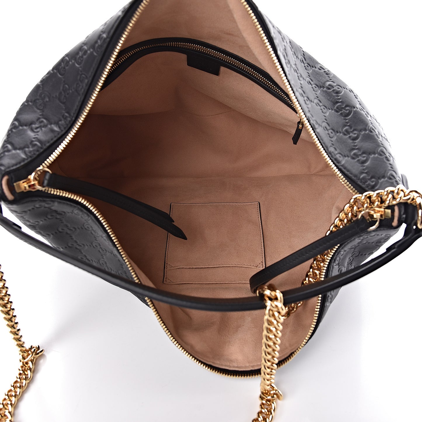 Guccissima Signature Large Linea A Hobo Black