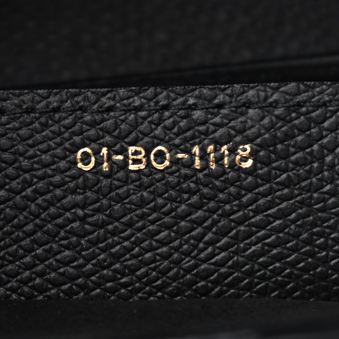 Grained Calfskin Saddle Bag Black