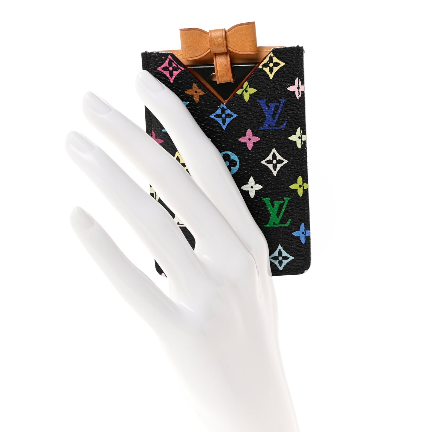 Monogram Multicolor Mirror and Case Pouch Black
