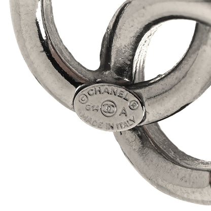 Chanel CC Drop Earrings Ruthenium 4 of 4