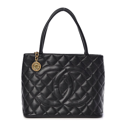 Chanel Caviar Quilted Medallion Tote Black 1 of 13