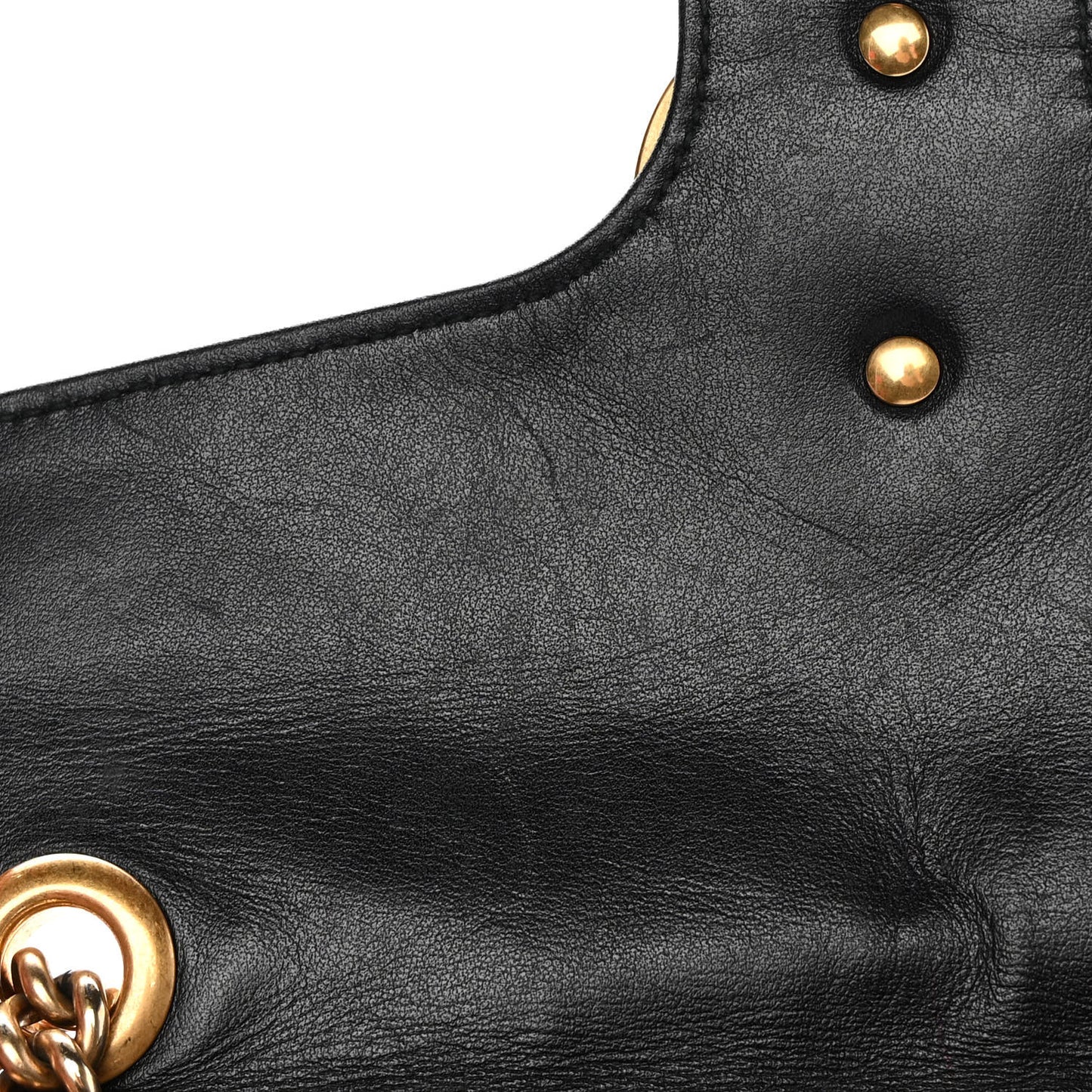 Calfskin Matelasse Small GG Marmont Shoulder Bag Black
