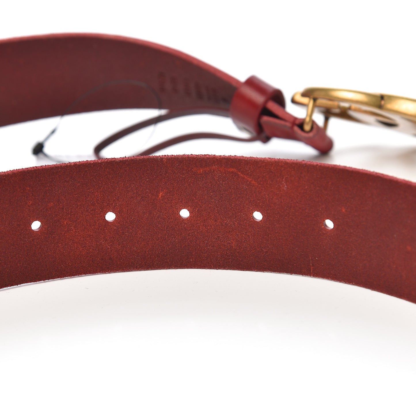 Faded Calfskin Double G 40mm Belt 105 42 Dark Red