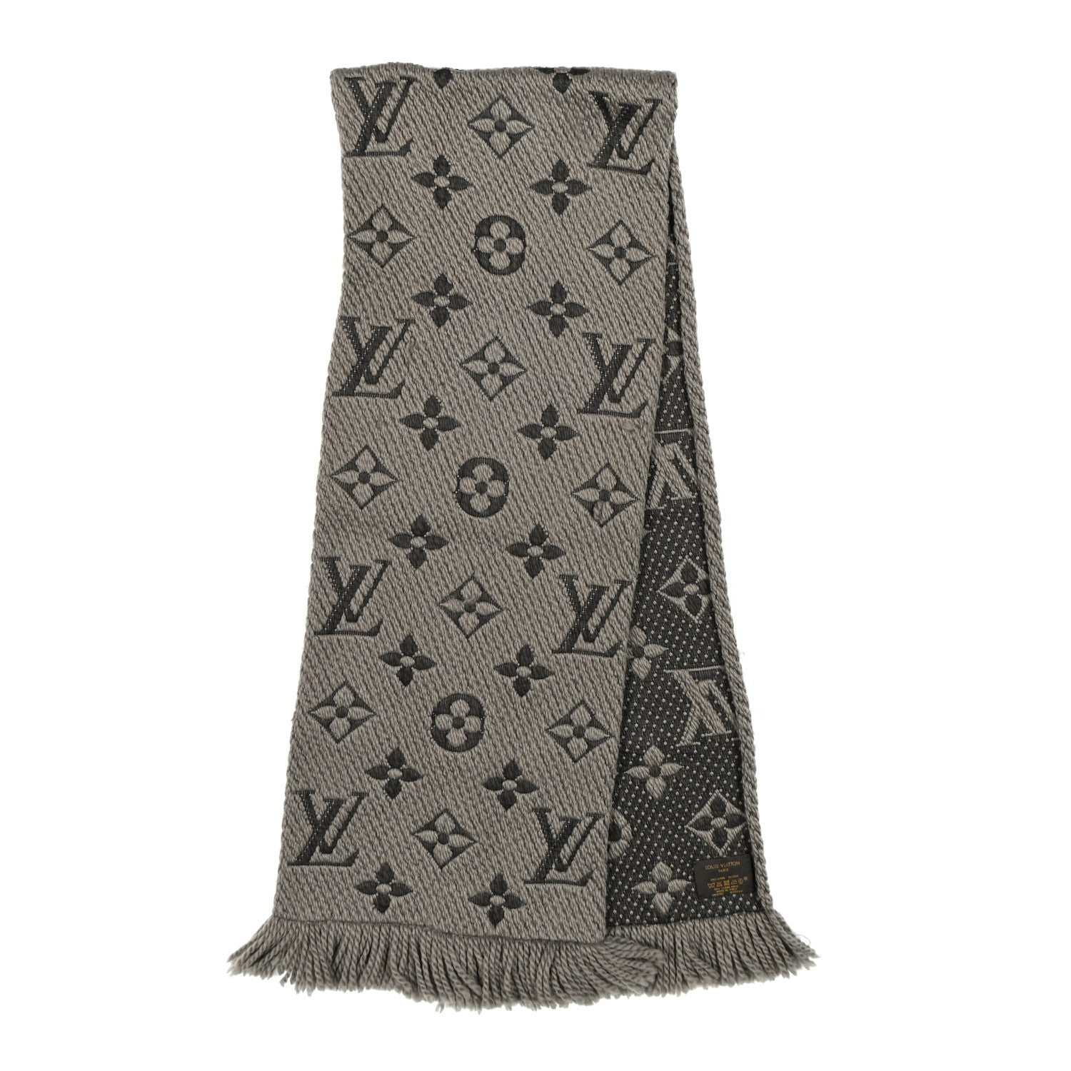 Louis Vuitton Wool Silk Logomania Scarf Verone 2 of 4