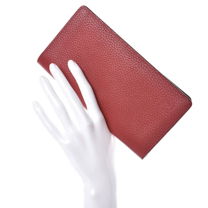Louis Vuitton Taurillon Brazza Wallet Rouge 2 of 7