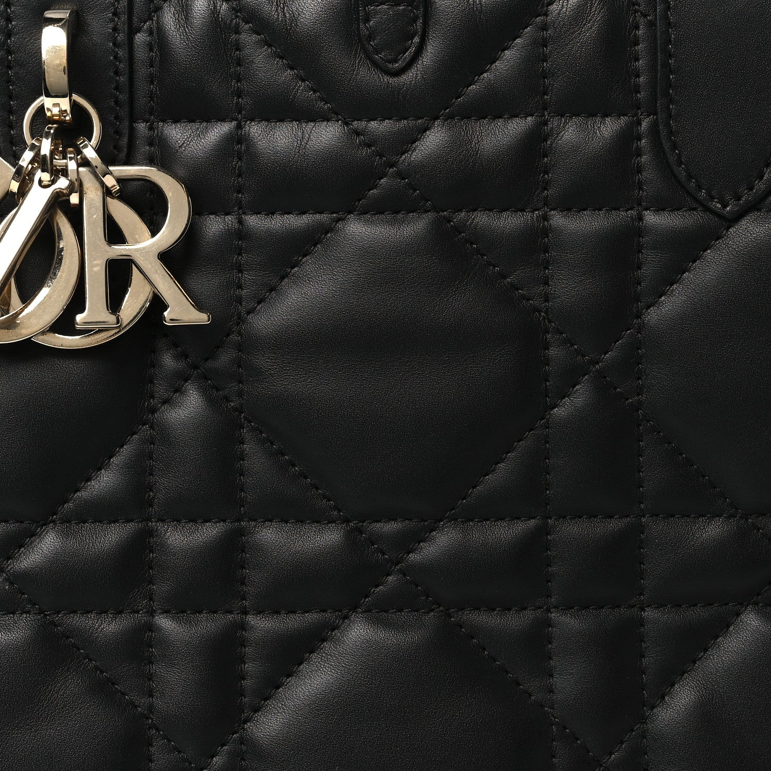 Christian Dior Calfskin Macrocannage Medium Toujours Black 9 of 11