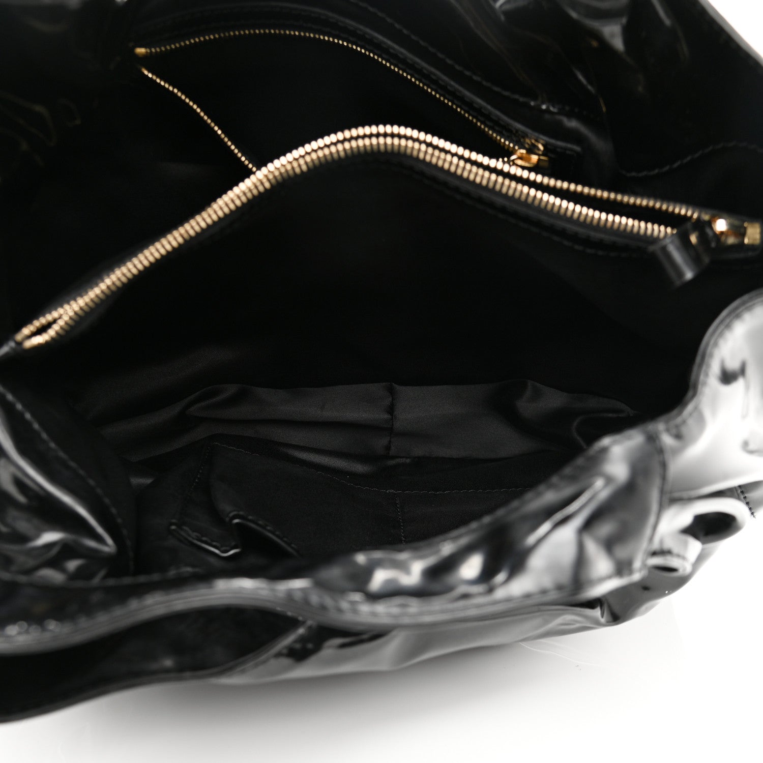 Valentino Garavani Patent Lacca Small Nuage Bow Hobo Black 6 of 11