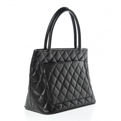 Chanel Caviar Quilted Medallion Tote Black 3 of 10