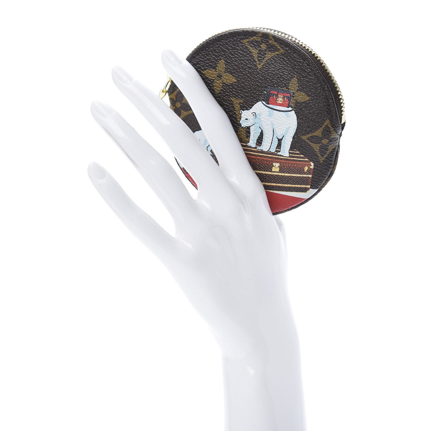 Monogram 2017 Christmas Animation Round Coin Purse