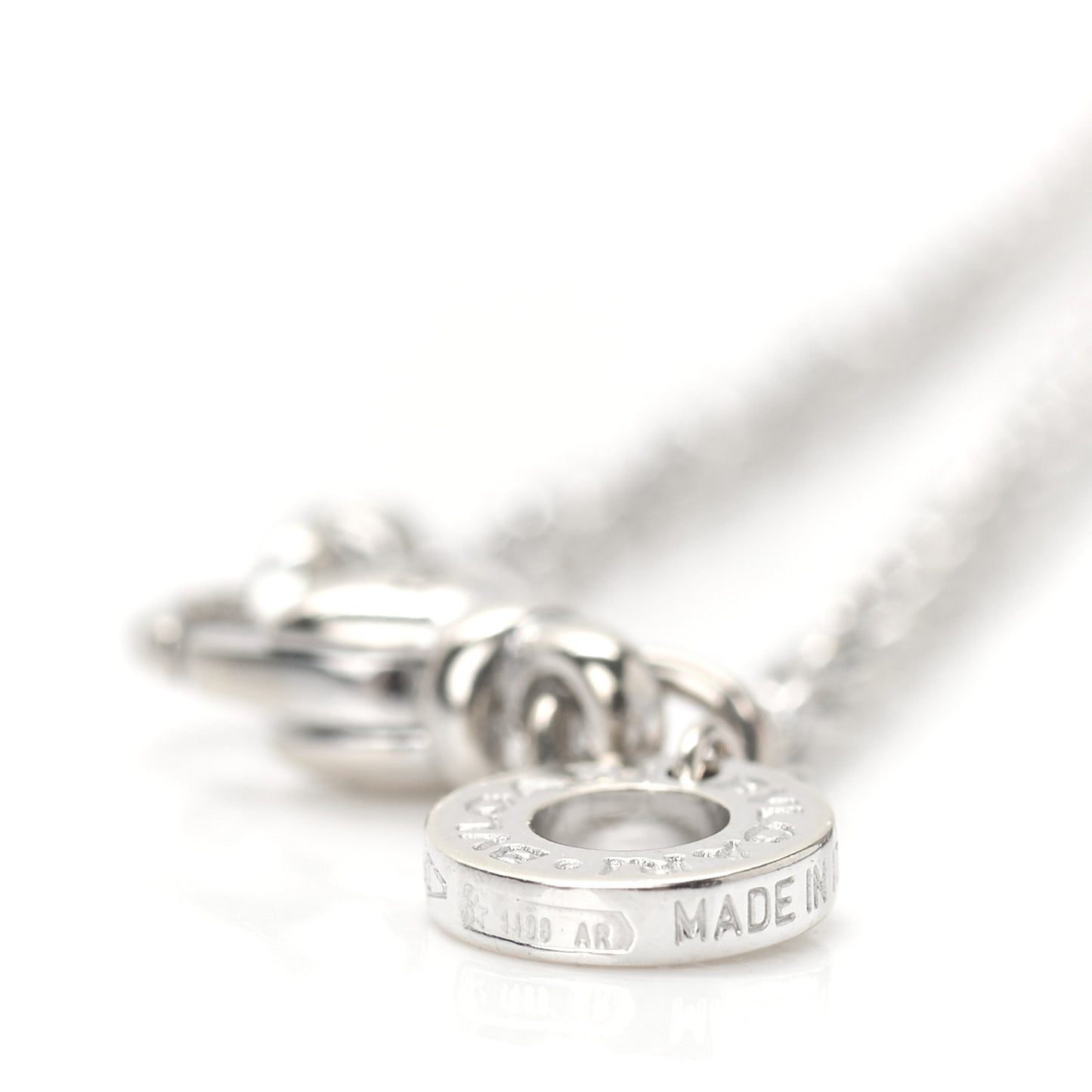 18K White Gold B.Zero1 Pendant Necklace