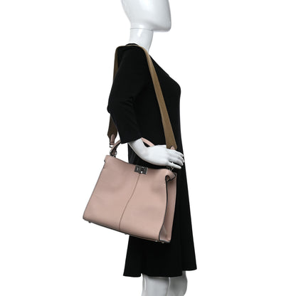 Fendi Cuoio Romano Selleria Bi-Color Medium Peekaboo X-Lite Panna Camelia 2 of 8