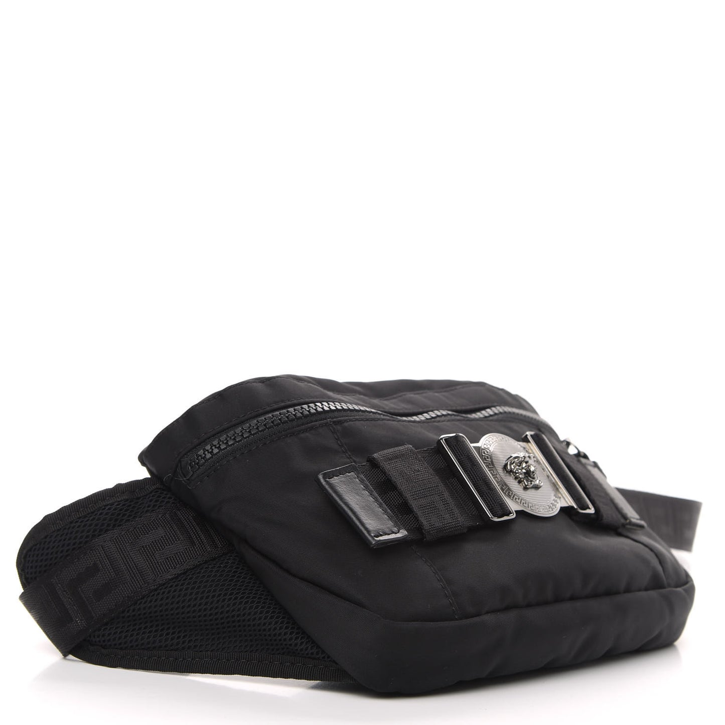 Nylon Palazzo Medusa Belt Bag Black