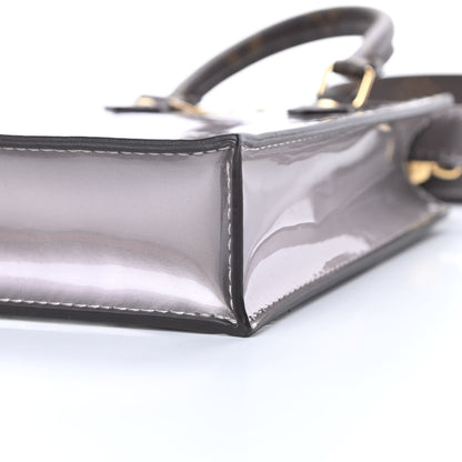 Louis Vuitton Vernis Monogram Petit Sac Plat Taupe Metallise 9 of 10