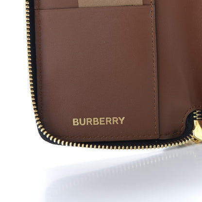 Burberry E-Canvas Monogram Wes Zip Around Wallet Bridle Brown 7 of 7