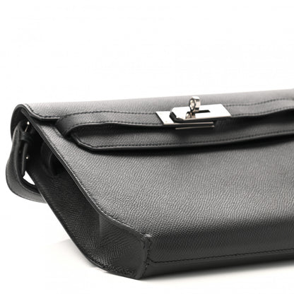 Hermes Epsom Kelly Depeches 25 Pouch Black 7 of 8