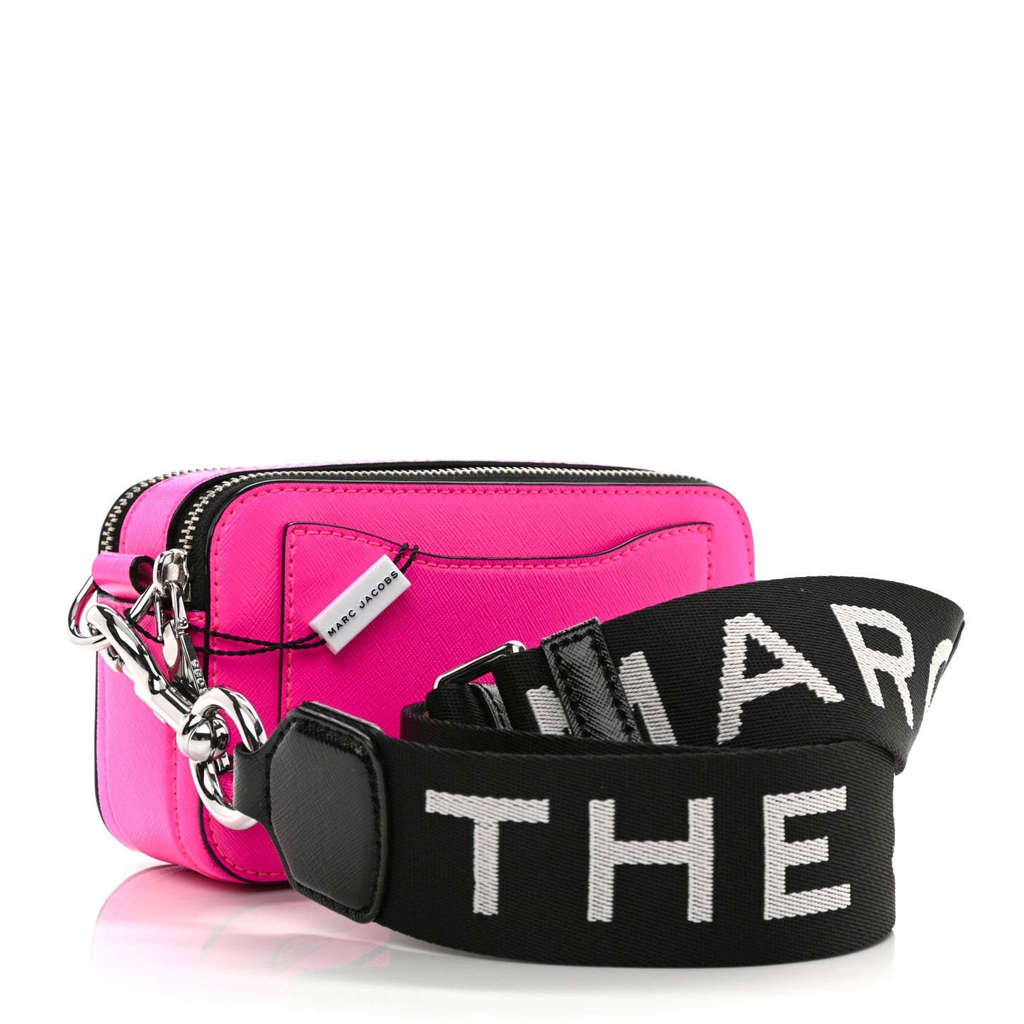 Saffiano Small Snapshot Camera Bag Pink