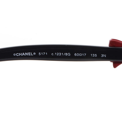 Chanel Acetate CC Bow Sunglasses 5171 Black Red 3 of 6