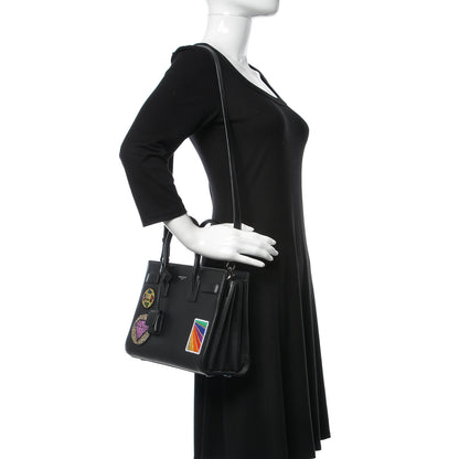 Saint Laurent Calfskin Patchwork Baby Sac De Jour Black Multi 2 of 13