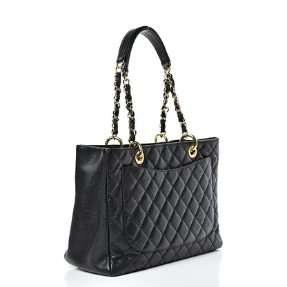 Chanel Caviar Quilted Grand Shopping Tote GST Black 2 of 11