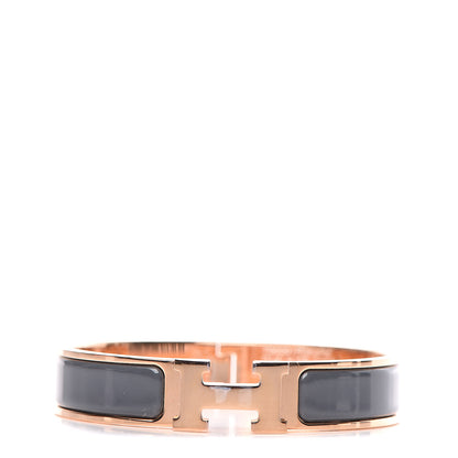 Hermes Enamel Narrow Clic Clac H Bracelet PM Ardoise 1 of 4