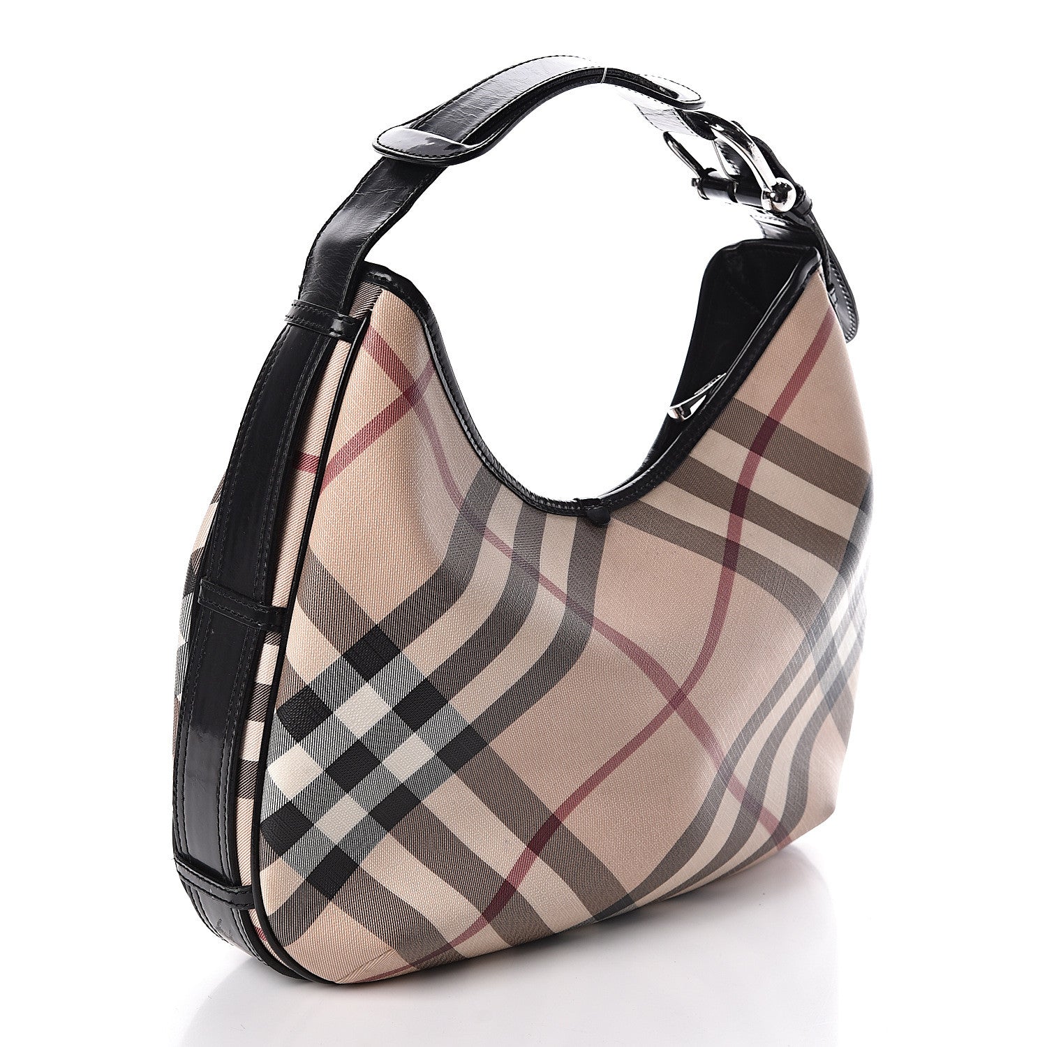 Burberry Nova Check Shoulder Bag Black 3 of 11