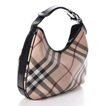 Burberry Nova Check Shoulder Bag Black 3 of 11