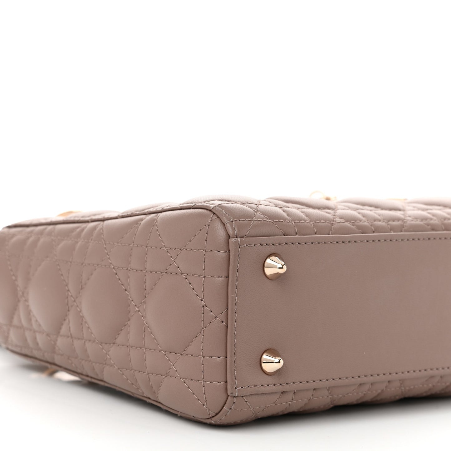 Lambskin Cannage Small My ABCDior Lady Dior Warm Taupe