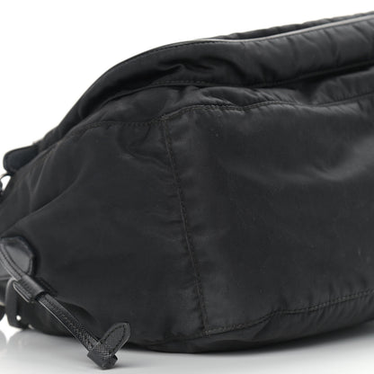 Prada Saffiano Tessuto Nylon Crossbody Bag Black 10 of 18