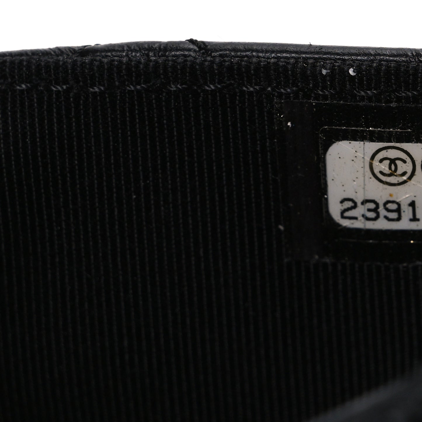 Aged Calfskin Lucky Charms 2.55 Reissue Wallet on Chain WOC Black