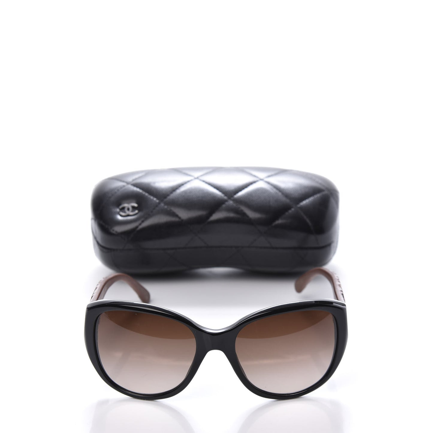 Lambskin Quilted CC Sunglasses 5199 Q Brown