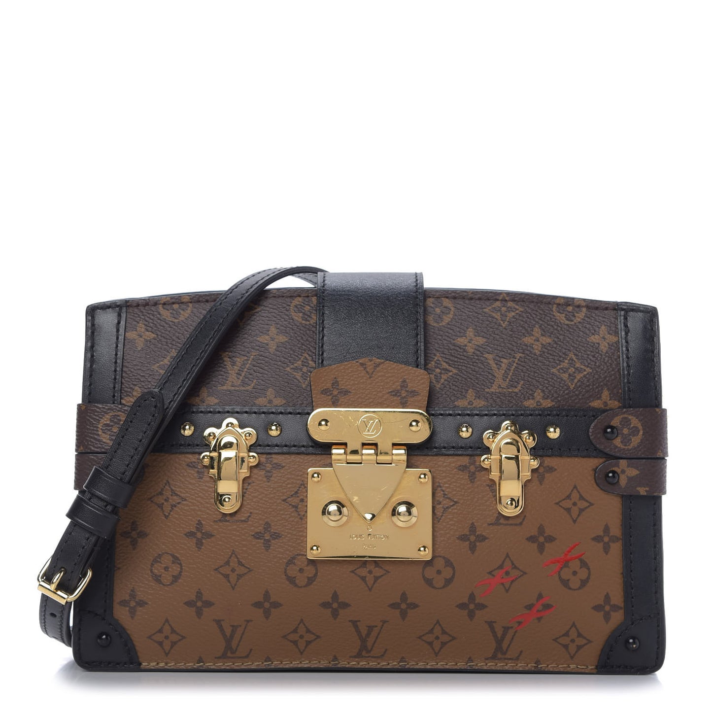 Reverse Monogram Trunk Clutch