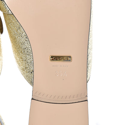 Gucci Galassia Womens GG Marmont Fringe Slippers 39.5 Platino 6 of 11