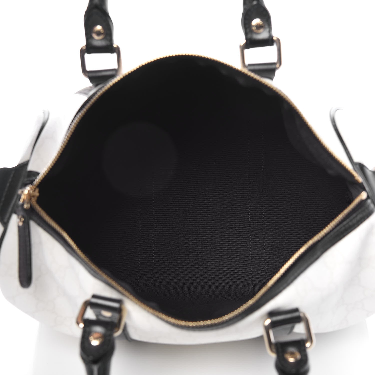 Gucci GG Plus Monogram Medium Joy Boston White Black 5 of 12