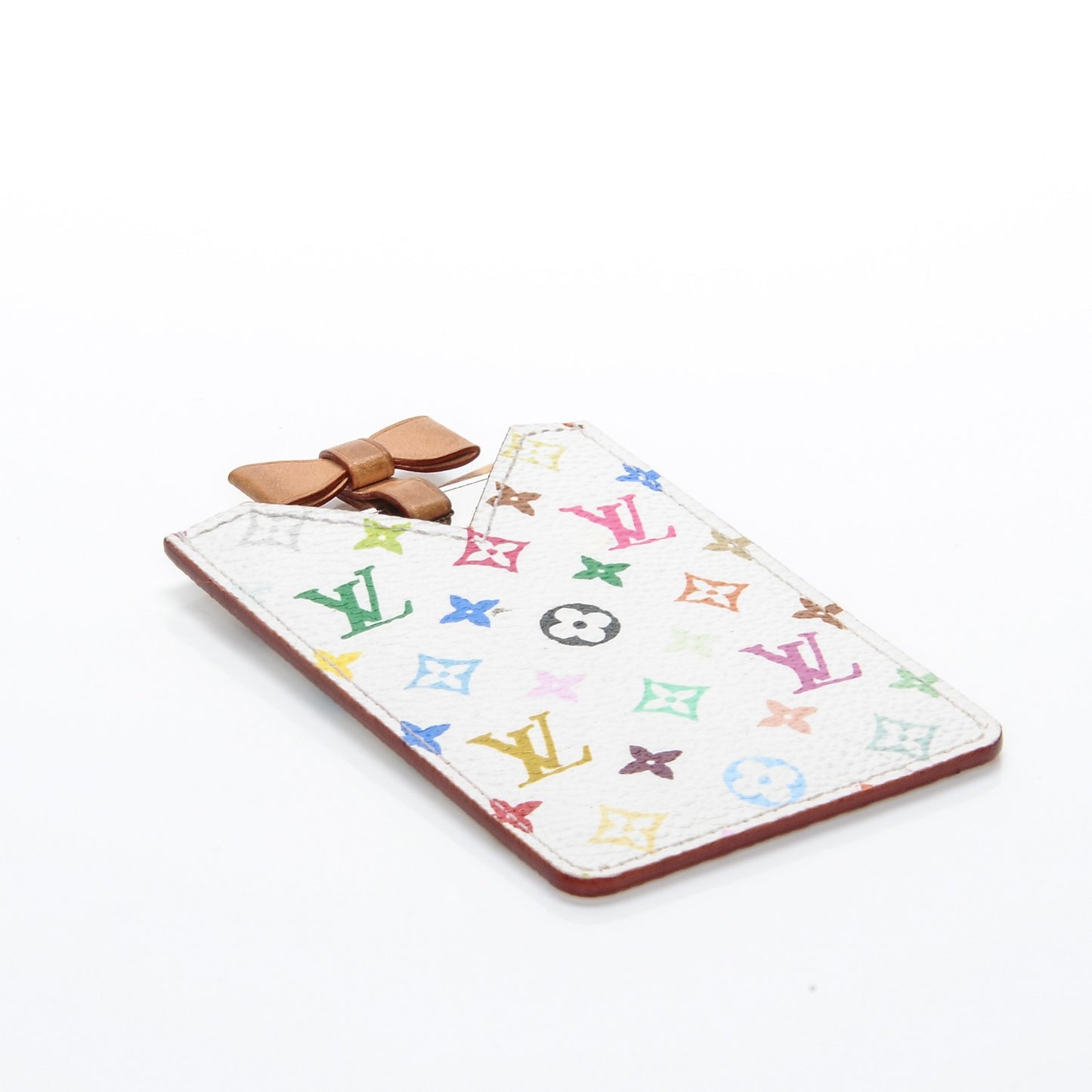 Monogram Multicolor Mirror and Case Pouch White