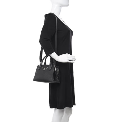 Prada Saffiano Cuir Calfskin Small Kristen Black 3 of 21