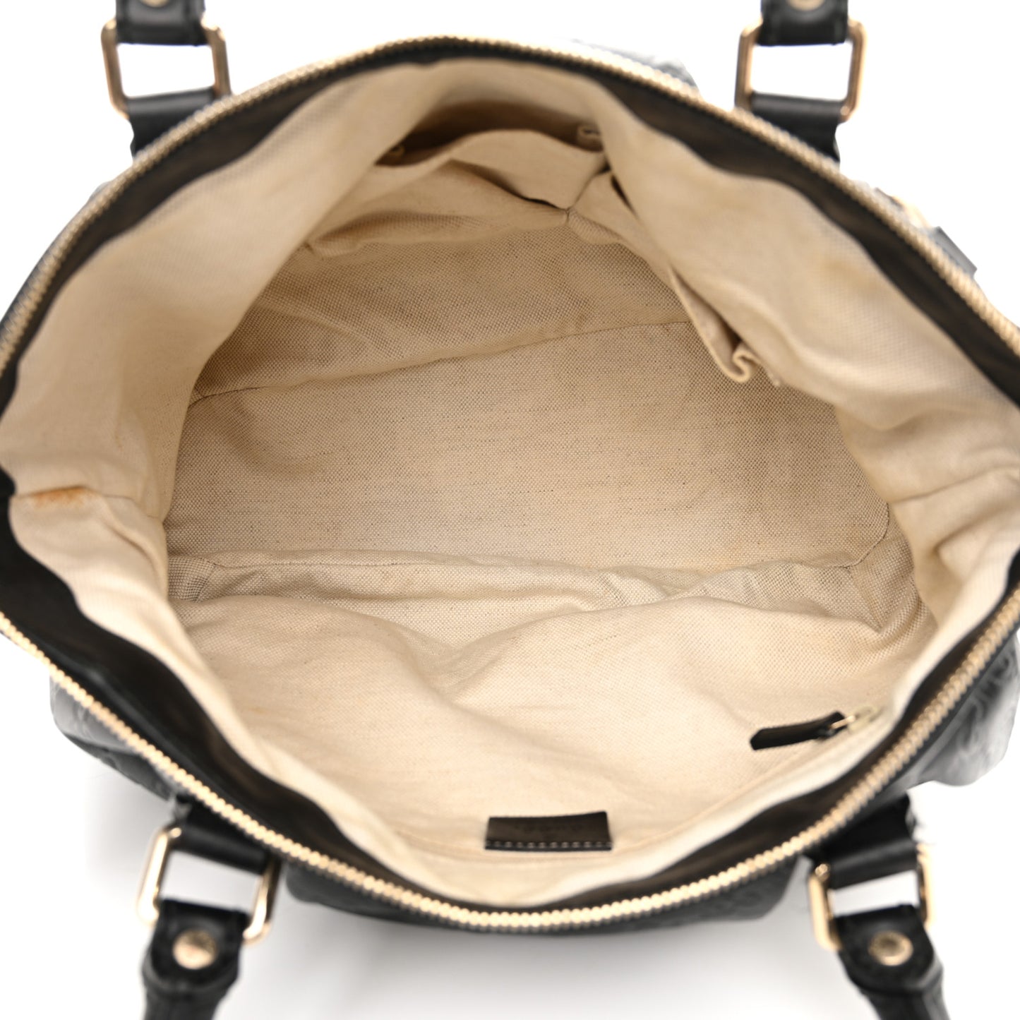 Guccissima Medium Sukey Top Handle Tote Black