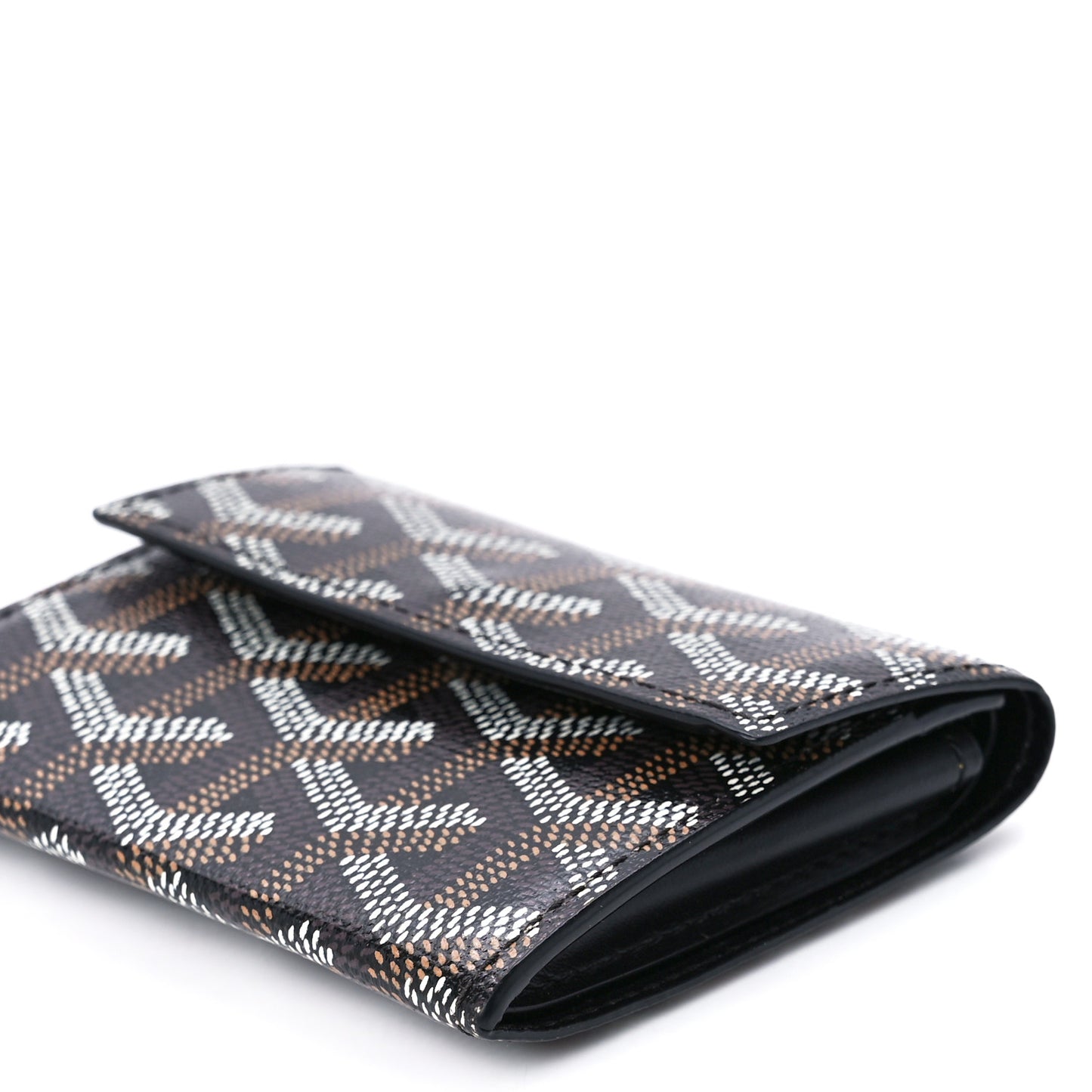 Goyardine Marigny Coin Purse Wallet Black