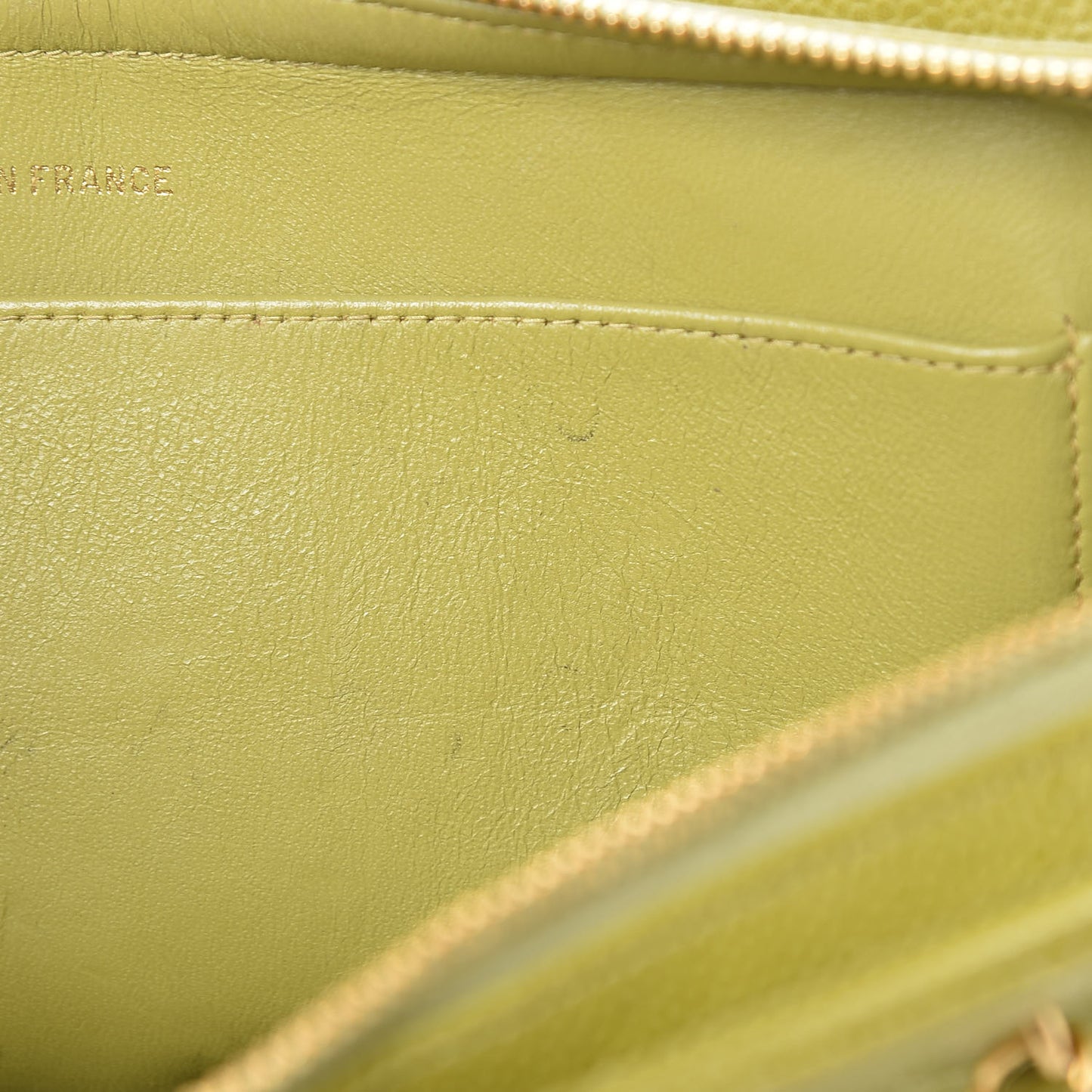 Caviar Quilted Tote Green