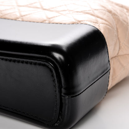 Chanel Aged Calfskin Quilted Large Gabrielle Hobo Beige Black 8 of 11