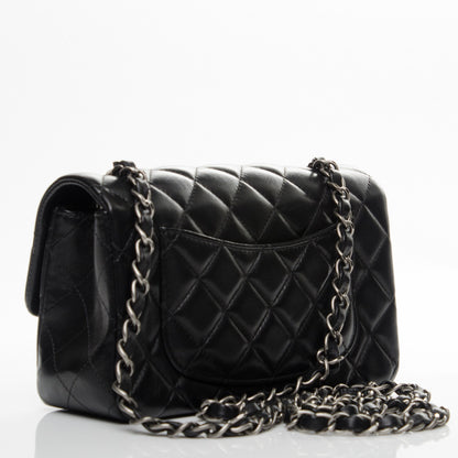 Chanel Lambskin Quilted Mini Rectangular Flap Black 3 of 10