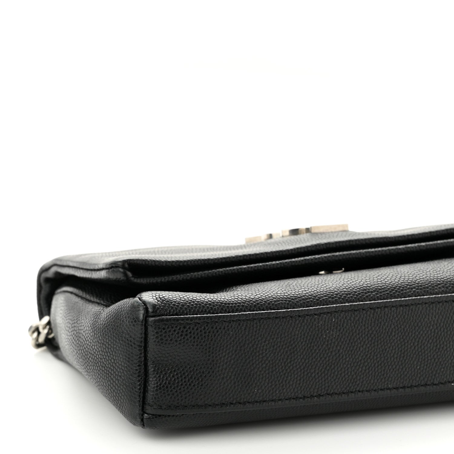 Saint Laurent Grain De Poudre Monogram Toy West Hollywood Fold-Over Bag Black 8 of 9