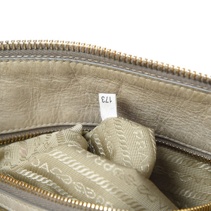 Prada Vitello Shine Shopping Satchel Cammeo 7 of 17